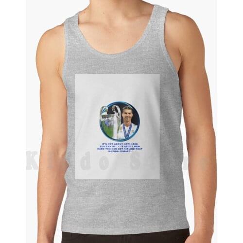 Tank Tops Vest 100% Cotton Football Leo Skills Suarez Ucl Goat Trophy Dybala