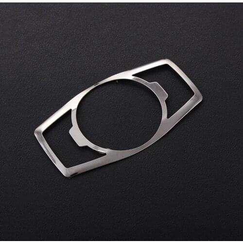 Stainless steel headlight switch cover stickers For Ford Mustang 2015 Focus 3 4 MK3 MK4 MONDEO KUGA Edge 2009+ auto accessories