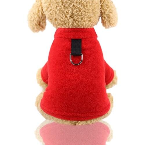 New 2021 Spring Dog Coats Soft Cotton Fleece Wear Warm Outdoor Jackets Lovely Small Cat Puppy Chihuahua Clothes Pet Products