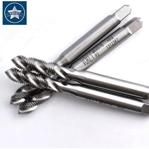 HSSE Right Hand Fine Thread Sprial Fluted tapM3 M3.5 M4 M4.5 M5 M5.5 M6 M7 M8 M9 X0.35 X0.5 X0.75 X1 Metric Screw Thread taps