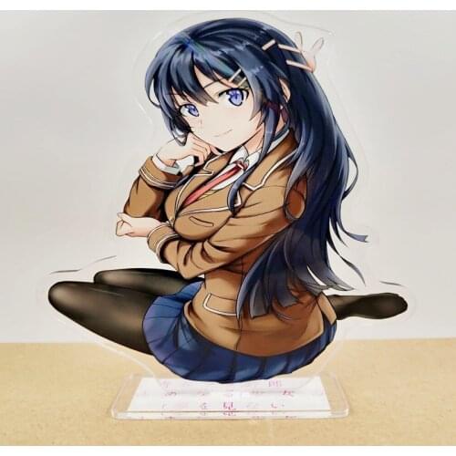 Rascal Does Not Dream of Bunny Girl Senpai Mai Sakurajima Acrylic Stand Figure Desktop Decoration Collection Model Toy Gifts