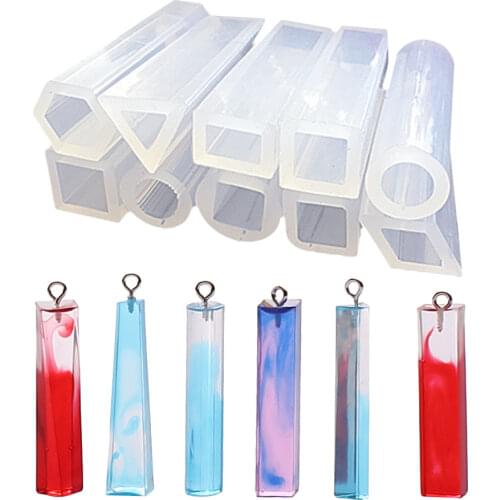 5/10 Shapes DIY Liquid Resin Silicone Molds for Making Jewelry Necklace Pendant Candle Mold Soap Making Cake Decorations