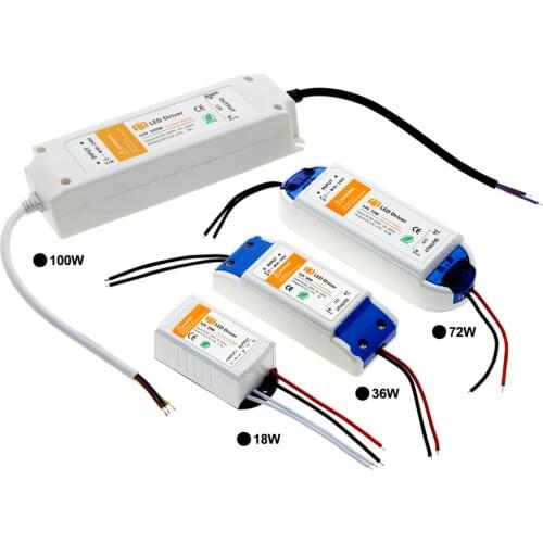 DC 12V Power Supply Led Driver 18W 28W 36W 48W 72W 100W Lighting Transformers High Quality Driver Led for LED Strip Power Supply