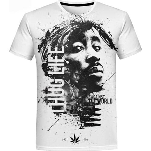 Rapper Singer 3D Print Tops 2Pac Nipse Fashion Hip Hop Clothes T-Shirt Women Men Casual Tshirt Boy Girls Fans Birthday Gift Tee
