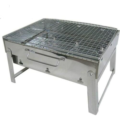 Outdoor Barbecue Furnace Portable Carbon Camping charcoal grill bbq stainless steel indoor oven rotisserie barbeque folding