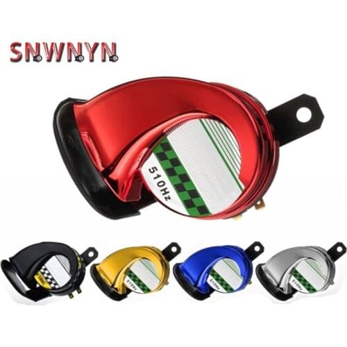 Universal 12V DC 130db Car Snail Horn Super Loud Waterproof Loud Snail Air Horn For Van Truck Motorcycle Car