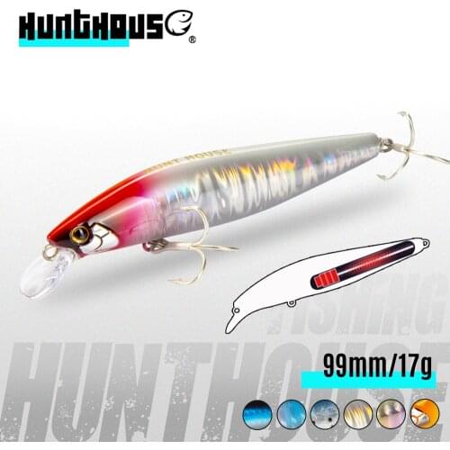 Hunthouse Tungsten weight slider system Minnow fishing lure sinking exclusive Silent Assassin 99mm 15g flashy sardines cand