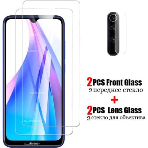4-in-1 protective Glass redmi note 8T screen protector tempered glass For xiaomi redmi note 8 pro 8a note8 T camera phone Film