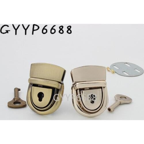 1-5 sets 35x26mm 5 colors Metal tongue push lock for briefcase purse accessories woman crossbody bag parts