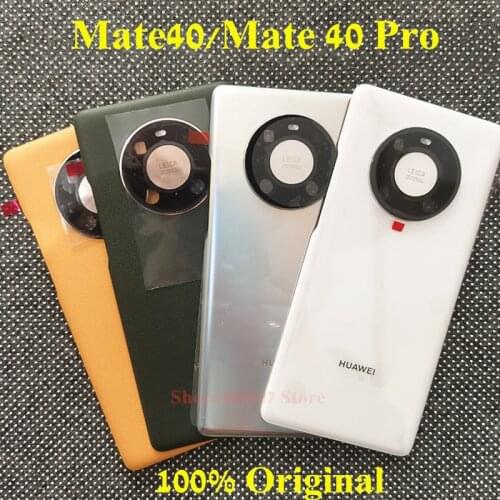 100% Original For Huawei Mate40 Mate40Pro Mate 40 Pro Glass Back Battery Cover Rear Back Housing Case Housing With Camera Frame