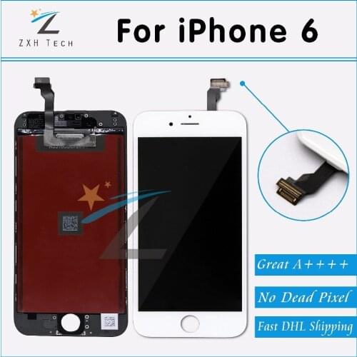 50PCS/LOT A++ For iPhone 6 LCD Assembly iPhone 6 Display with Touch Screen Digitizer Replacement Brand New Free Shipping