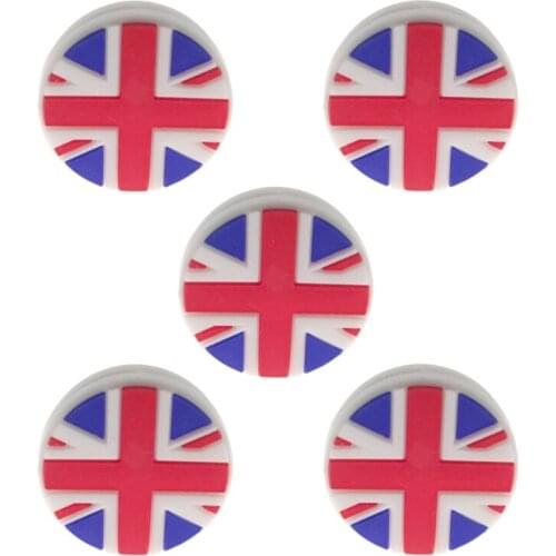 55KD National Flag Tennis Racket Shock Absorber Vibration Dampeners Durable Anti-vibration Silicone Sports Accessories