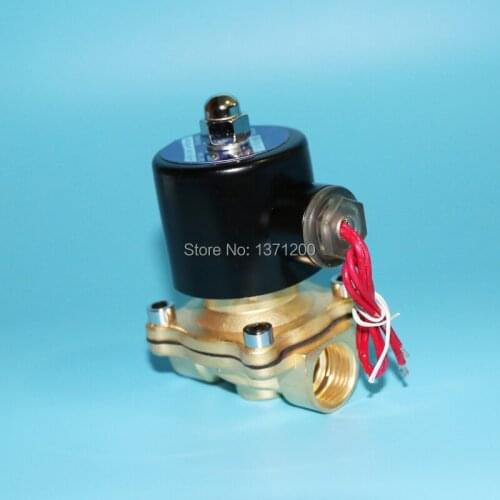 G 2" Pneumatic Electric Solenoid Valve Water Air Gas Oil,2pos 2port G2 Port DC 12V 24V AC 220V Normal close