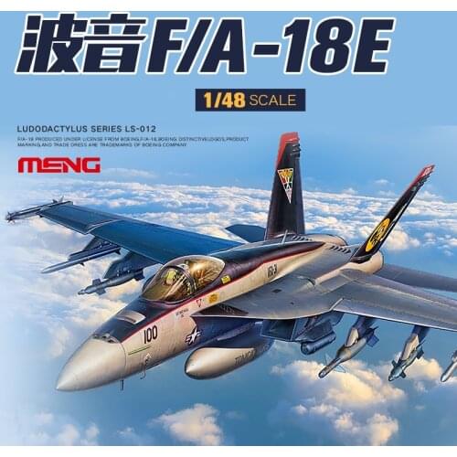 Meng LS-012 1/48 Boeing F/A-18E Super Hornet Bumblebee Fighter Assembly Plane Model Building Kits Hobby Toys Collection DIY