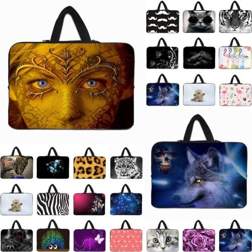 Laptop Sleeve Handle Bag Neoprene Case 10 12 13 14 15 17 15.6 13.3 11.6 inch Notebook Chromebook Carry Fundas For Huawei Lenovo