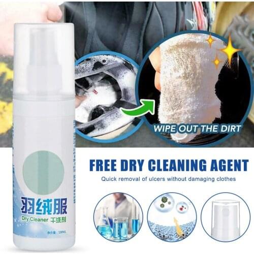 Newest Waterless Clothing Cleansing Foam Down Clothes Dry Cleaning Agent Convenience Down Jacket Spray