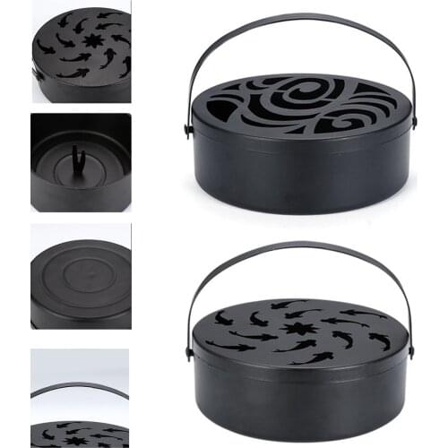 New Mosquito Coil Holder Portable Mosquito Coil Holder Hollow-Out Mosquito Incense Holders For Home Dorm Camping Dropshipping