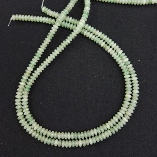 Wholesale Fashion natural Green Aventurine abacus charms beads for diy jewelry making bracelets 3x6mm 180pcs/lot