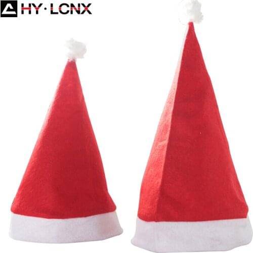 Christmas Santa Claus Red Baby Hat Non-woven Fabric Caps For Adult Kids Children XMAS Decor New Years Gifts Boys Girls Hats
