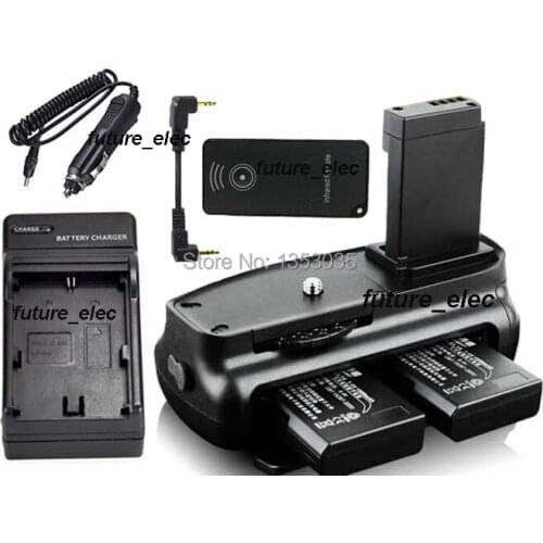 Vertical Shutter Battery Handle Hand Grip Holder For Canon EOS 100D Rebel SL1 DSLR Camera+Remote Control+2 x LP-E12+ Car Charger