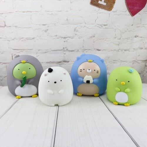 1PC Creative Cute Vinyl Piggy Bank Cartoon Children Coins Money Box Kids Birthday Gift Holiday Gifts ME 047