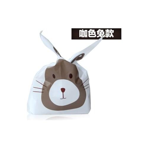 100pcs Bakery packing bags 13.1*22*6cm Small Bunny Ears Cookie bags/ Favor candy bags