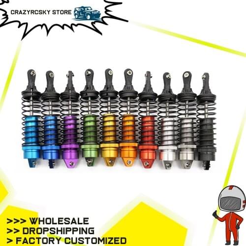 RCAWD 2PCS Front Rear Shock Absorber For 1/10 JLB Racing Bigfoot Monster Truck Truggy EA1060 Oil Filled Type RC Model Car part