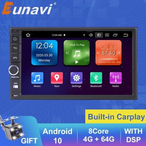 Eunavi 2 Din 7 inch Android Car Radio Multimedia Player Headunit Universal Auto Stereo Audio WIFI Navigation GPS 2Din no DVD