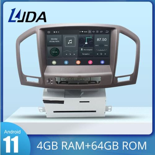 LJDA Android 10 Car DVD Player For Opel Vauxhall Insignia 2008-2012 GPS 1 Din Car Radio Multimedia WIFI Stereo 4G+64G DSP Audio