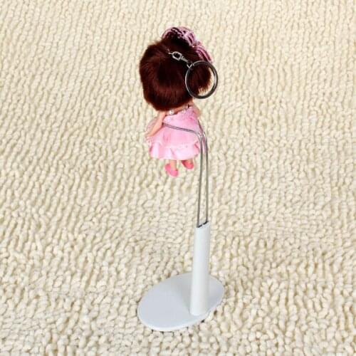 White Adjustable Doll Stand Display Holder 20-25cm for Doll Teddy Bear