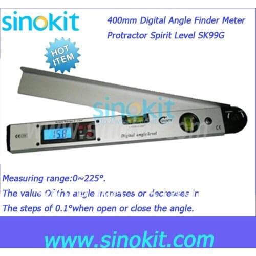 400mm Digital Angle Finder Meter Protractor Spirit Level SK99G