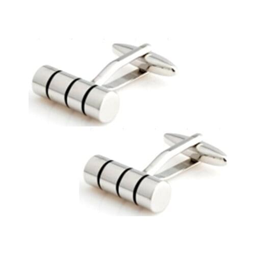 TZG10242 Cylinder Enamel Cufflink Cuff Link 15 Pairs Wholesale Free Shipping