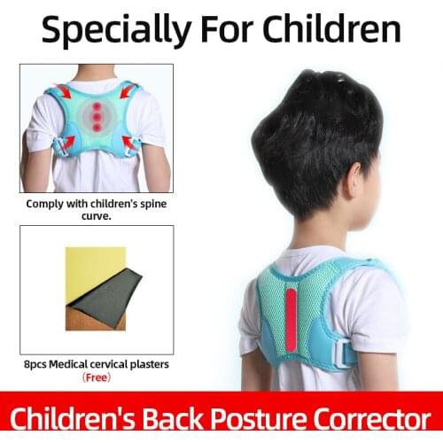 Children Adjustable Posture Corrector Corset Brace Shoulder Lumbar Support Belt Upper Back Posture Correction