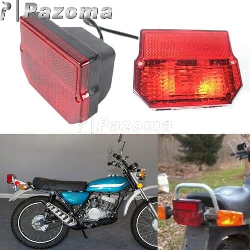 For Simson SR50 S51 E15 Motorcycle Taillight Integrated License Plate Light Tail Light For SUZUKI TS MZ ETZ 125 150 250 251301