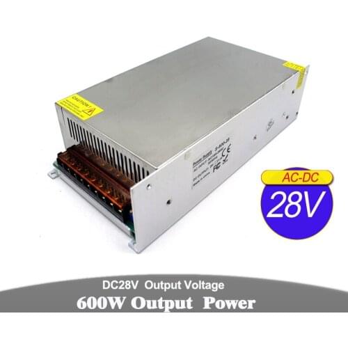 600w Switching Power Supply DC28V adjustable output voltag AC-DC 28V SMPS For Lighting Machinery mechanical Equipment