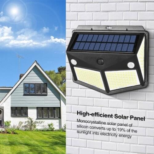 4/2/1 Pcs Solar Motion Sensor Light 280 LED Waterproof Garden Outdoor Courtyard Sensor Human Induction Light Wall Lamp