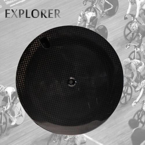 EXPLORER Carbon 700C road disc bike Clincher/Tubular track wheel 18K matt wheelset Toray 700 fixed gear carbon wheelsets