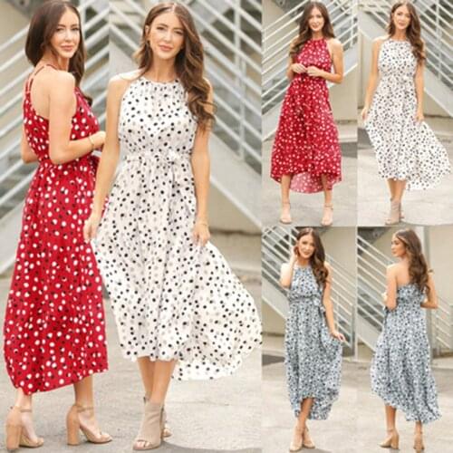 Lucyever Summer Polka Dot Dresses