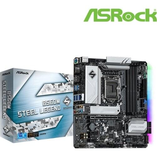 ASROCK B560M STEEL LEGEND Micro ATX Intel B560 4800+(OC) 128G USB 3.2 SATA M.2 Support 10 / 11 gen LGA 1200 CPU Motherboard