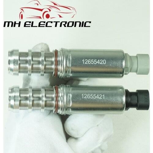 MH Electronic 2pcs Intake & Exhaust Oil Control Timing Valve Solenoid VVT 12655420 & 12655421 For Chevrolet Captiva Equinox GMC
