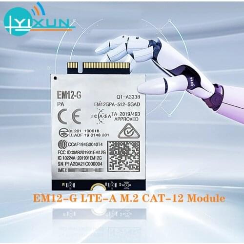 Quectel EM12-G EM12 LTE-A Cat12 module LTE-FDDB1/B2/B3/B4/B5/B7/B8/B9/B12/B13/B14/B17/B18/B19/B20/B21B25/B26/B28/B29/B30/B32/B66