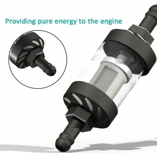 8mm 5/16\" 8mm Motorcycle Gas Fuel Gasoline Oil Filter Moto Accessories For ATV Dirt Pit Bike Motocross New