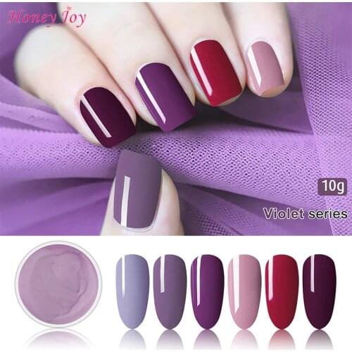 Very Fine 10g/28g Purple Glitte Easy-To-Use Dip Powder Nails Dipping Nails Long-lasting Nails No UV Light Needed Safe Odorless