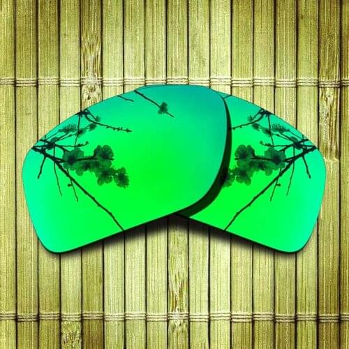 Polarized Replacement Lense For-Oakley Big Taco Sunglasses Frame True Color Mirrored Coating - Green Options
