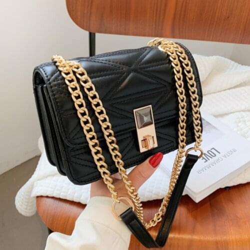 Simple PU Leather Shoulder Handbag 2021 New Fashion High Quality Crossbody Bag and Small Square Bag