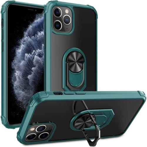 Clear Case For iPhone 12 Pro Max 11 XR XS X SE 2020 8 7 Plus Shockproof Transparent Magnet Ring Cover For iPhone 8 7 11 12 Mini