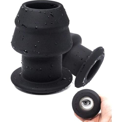 Soft Silicone Vaginal Anal Expansion Erotic Sex Toys For Woman Gay Anal Dilator Speculum Butt Plugs Hollow Tunnel Anus Expander