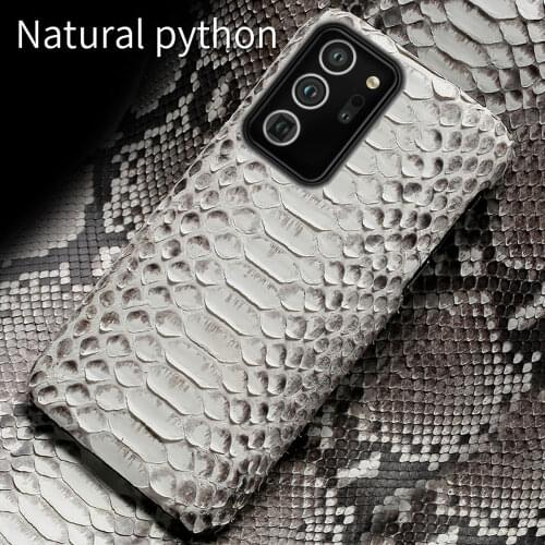 LANGSIDI Luxury python Phone case For samsung note 20 ultra 8 9 Genuine leather Snakeskin back cover for Galaxy a51 a50s a30s