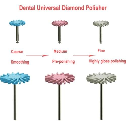 Dental Cyclone Polishing Wheel Suitable For Lithium Disilicate Ceramic Zirconia Porcelain And Composite Polishing Tool