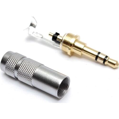SWILET 1PC Gold 3.5mm Stereo 3 Pole Headphone Jack Audio Solders Video Connectors Excellent Quality
